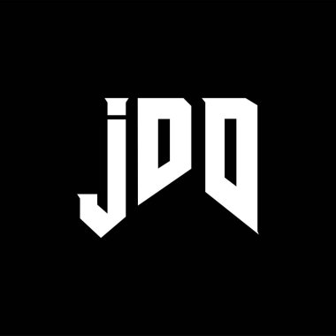 Teknoloji şirketi için JDD harf logosu tasarımı. JDD logo tasarımı siyah ve beyaz renk kombinasyonu. JDD logosu, JDD vektörü, JDD tasarımı, JDD simgesi, JDD alfabesi. JDD tipografi logosu tasarımı.