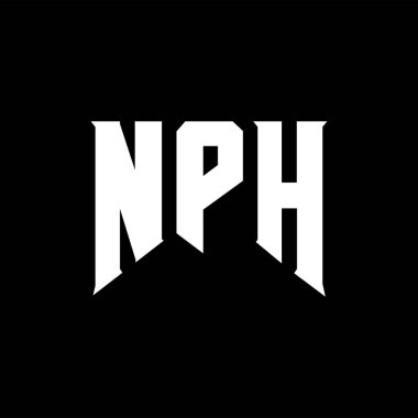 Teknoloji şirketi için NPH mektup logosu tasarımı. NPH logosu siyah ve beyaz renk kombinasyonu tasarladı. NPH logosu, NPH vektörü, NPH dizaynı, NPH simgesi, NPH alfabesi. NPH tipografi logosu tasarımı.