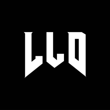 Teknoloji şirketi için LLD mektup logosu tasarımı. LLD logo tasarımı siyah ve beyaz renk kombinasyonu. LLD logosu, LLD vektörü, LLD tasarımı, LLD simgesi, LLD alfabesi. LLD tipografi logosu tasarımı.