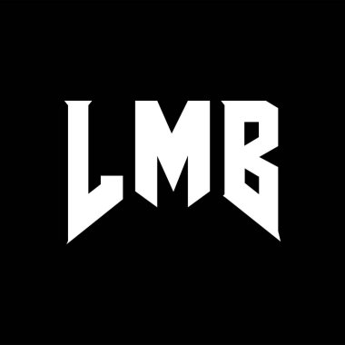 Teknoloji şirketi için LMB harf logosu tasarımı. LMB logo tasarımı siyah ve beyaz renk kombinasyonu. LMB logosu, LMB vektörü, LMB tasarımı, LMB simgesi, LMB alfabesi. LMB tipografi logosu tasarımı.