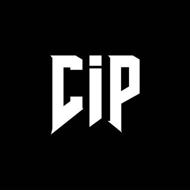 Teknoloji şirketi için CIP mektup logosu tasarımı. CIP logosu siyah-beyaz renk kombinasyonu tasarladı. CIP logosu, CIP vektörü, CIP tasarımı, CIP simgesi, CIP alfabesi. CIP tipografi logosu tasarımı.