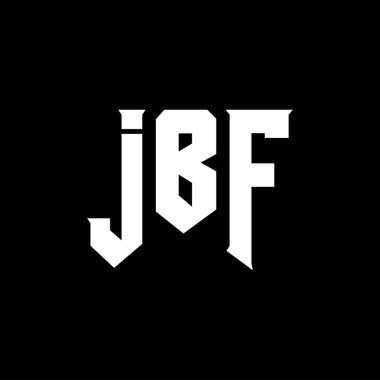 Teknoloji şirketi için JBF mektup logosu tasarımı. JBF logo tasarımı siyah ve beyaz renk kombinasyonu. JBF logosu, JBF vektörü, JBF tasarımı, JBF simgesi, JBF alfabesi. JBF tipografi logosu tasarımı.