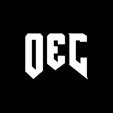 Teknoloji şirketi için OEC mektup logosu tasarımı. OEC logosu siyah-beyaz renk kombinasyonu tasarladı. OEC logosu, OEC vektörü, OEC tasarımı, OEC simgesi, OEC alfabesi. OEC tipografi logosu tasarımı.