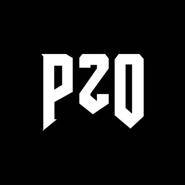 Teknoloji şirketi için PZO mektup logosu tasarımı. PZO logosu siyah-beyaz renk kombinasyonu tasarladı. PZO logosu, PZO vektörü, PZO tasarımı, PZO simgesi, PZO alfabesi. PZO tipografi logosu tasarımı.