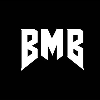 Teknoloji şirketi için BMB harf logosu tasarımı. BMB logosu siyah ve beyaz renk kombinasyonu tasarladı. BMB logosu, BMB vektörü, BMB tasarımı, BMB simgesi, BMB alfabesi. BMB tipografi logosu tasarımı.