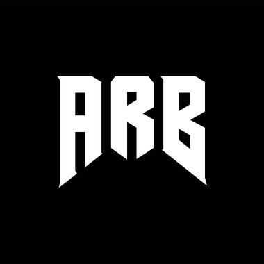 Teknoloji şirketi için ARB harf logosu tasarımı. ARB logosu siyah ve beyaz renk kombinasyonu tasarladı. ARB logosu, ARB vektörü, ARB tasarımı, ARB simgesi, ARB alfabesi. ARB tipografi logosu tasarımı.