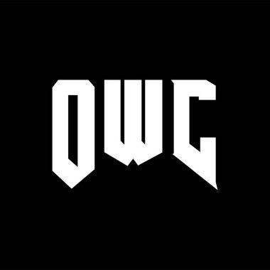 Teknoloji şirketi için OWC mektup logosu tasarımı. OWC logo tasarımı siyah ve beyaz renk kombinasyonu. OWC logosu, OWC vektörü, OWC tasarımı, OWC simgesi, OWC alfabesi. OWC tipografi logosu tasarımı.