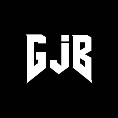 Teknoloji şirketi için GJB mektup logosu tasarımı. GJB logo tasarımı siyah ve beyaz renk kombinasyonu. GJB logosu, GJB vektörü, GJB tasarımı, GJB simgesi, GJB alfabesi. GJB tipografi logosu tasarımı.