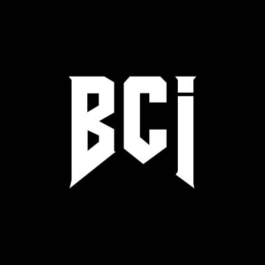 Teknoloji şirketi için BCI harf logosu tasarımı. BCI logo tasarımı siyah ve beyaz renk kombinasyonu. BCI logosu, BCI vektörü, BCI tasarımı, BCI simgesi, BCI alfabesi. BCI tipografi logosu tasarımı.