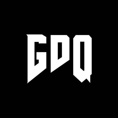 Teknoloji şirketi için GDQ harf logosu tasarımı. GDQ logo tasarımı siyah ve beyaz renk kombinasyonu. GDQ logosu, GDQ vektörü, GDQ tasarımı, GDQ simgesi, GDQ alfabesi. GDQ tipografi logo tasarımı.