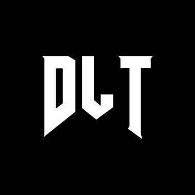 Teknoloji şirketi için DLT mektup logosu tasarımı. DLT logo tasarımı siyah ve beyaz renk kombinasyonu. DLT logosu, DLT vektörü, DLT tasarımı, DLT simgesi, DLT alfabesi. DLT tipografi logosu tasarımı.