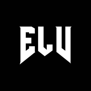 Teknoloji şirketi için ELV mektup logosu tasarımı. ELV logosu siyah ve beyaz renk kombinasyonu tasarladı. ELV logosu, ELV vektörü, ELV tasarımı, ELV simgesi, ELV alfabesi. ELV tipografi logosu tasarımı.