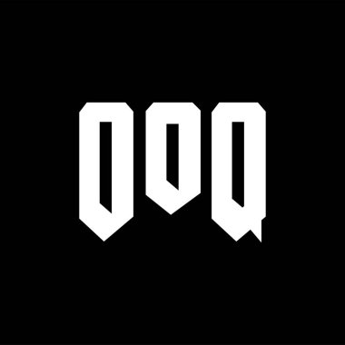Teknoloji şirketi için OOQ harf logosu tasarımı. OOQ logosu siyah-beyaz renk kombinasyonu tasarladı. OOQ logosu, OOQ vektörü, OOQ tasarımı, OOQ simgesi, OOQ alfabesi. OOQ tipografi logosu tasarımı.