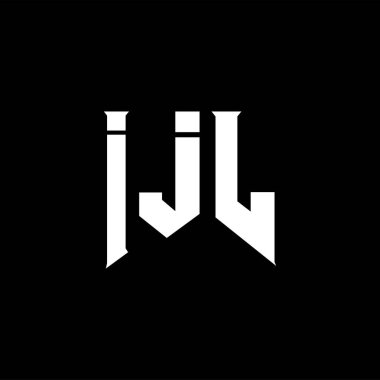 Teknoloji şirketi için IJL mektup logosu tasarımı. IJL logo tasarımı siyah ve beyaz renk kombinasyonu. IJL logosu, IJL vektörü, IJL tasarımı, IJL simgesi, IJL alfabesi. IJL tipografi logosu tasarımı.