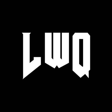 Teknoloji şirketi için LWQ harf logosu tasarımı. LWQ logo tasarımı siyah ve beyaz renk kombinasyonu. LWQ logosu, LWQ vektörü, LWQ tasarımı, LWQ simgesi, LWQ alfabesi. LWQ tipografi logosu tasarımı.