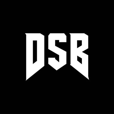 Teknoloji şirketi için DSB mektup logosu tasarımı. DSB logo tasarımı siyah ve beyaz renk kombinasyonu. DSB logosu, DSB vektörü, DSB tasarımı, DSB simgesi, DSB alfabesi. DSB tipografi logosu tasarımı.