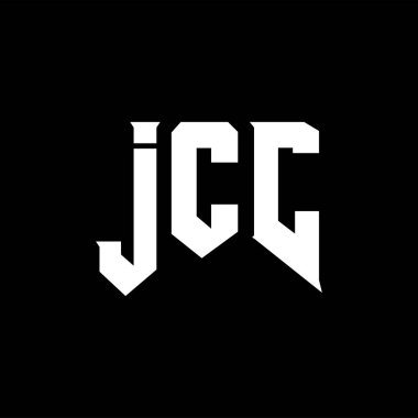 Teknoloji şirketi için JCC mektup logosu tasarımı. JCC logo tasarımı siyah ve beyaz renk kombinasyonu. JCC logosu, JCC vektörü, JCC tasarımı, JCC simgesi, JCC alfabesi. JCC tipografi logo tasarımı.