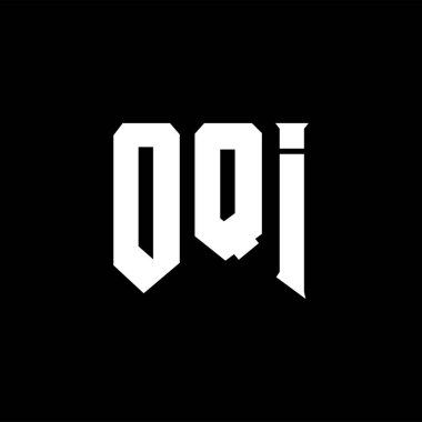 Teknoloji şirketi için OQI harf logosu tasarımı. OQI logo tasarımı siyah ve beyaz renk kombinasyonu. OQI logosu, OQI vektörü, OQI tasarımı, OQI simgesi, OQI alfabesi. OQI tipografi logosu tasarımı.