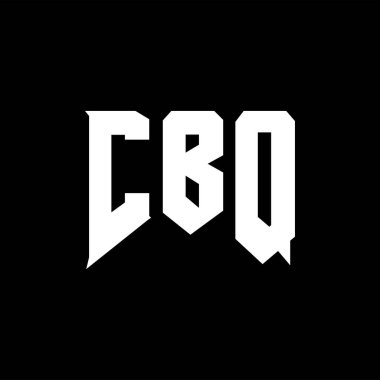 Teknoloji şirketi için CBQ harf logosu tasarımı. CBQ logo tasarımı siyah ve beyaz renk kombinasyonu. CBQ logosu, CBQ vektörü, CBQ tasarımı, CBQ simgesi, CBQ alfabesi. CBQ tipografi logosu tasarımı.