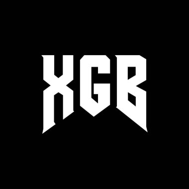 Teknoloji şirketi için XGB harf logosu tasarımı. XGB logo tasarımı siyah ve beyaz renk kombinasyonu. XGB logosu, XGB vektörü, XGB tasarımı, XGB simgesi, XGB alfabesi. XGB tipografi logosu tasarımı.