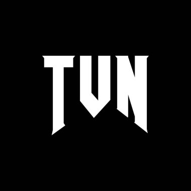 Teknoloji şirketi için TVN harf logosu tasarımı. TVN logo tasarımı siyah ve beyaz renk kombinasyonu. TVN logosu, TVN vektörü, TVN dizaynı, TVN simgesi, TVN alfabesi. TVN tipografi logosu tasarımı.