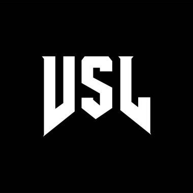 Teknoloji şirketi için VSL harf logosu tasarımı. VSL logo tasarımı siyah ve beyaz renk kombinasyonu. VSL logosu, VSL vektörü, VSL tasarımı, VSL simgesi, VSL alfabesi. VSL tipografi logosu tasarımı.