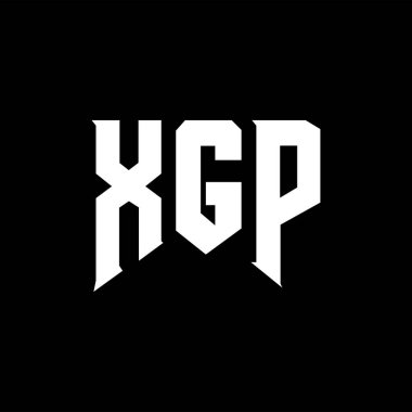 Teknoloji şirketi için XGP harf logosu tasarımı. XGP logo tasarımı siyah ve beyaz renk kombinasyonu. XGP logosu, XGP vektörü, XGP tasarımı, XGP simgesi, XGP alfabesi. XGP tipografi logosu tasarımı.