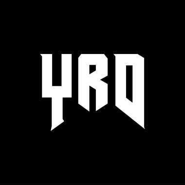 YRD teknoloji şirketi için logo tasarımı. YRD logo tasarımı siyah ve beyaz renk kombinasyonu. YRD logosu, YRD vektörü, YRD tasarımı, YRD simgesi, YRD alfabesi. YRD tipografi logosu tasarımı.