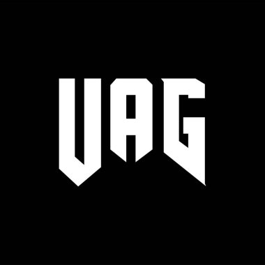 Teknoloji şirketi için UAG harf logosu tasarımı. UAG logo tasarımı siyah ve beyaz renk kombinasyonu. UAG logosu, UAG vektörü, UAG tasarımı, UAG simgesi, UAG alfabesi. UAG tipografi logo tasarımı.