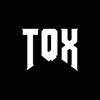 Teknoloji şirketi için TQX harf logosu tasarımı. TQX logo tasarımı siyah ve beyaz renk kombinasyonu. TQX logosu, TQX vektörü, TQX tasarımı, TQX simgesi, TQX alfabesi. TQX tipografi logosu tasarımı.