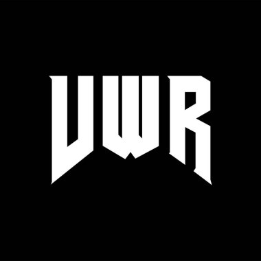 Teknoloji şirketi için VWR harf logosu tasarımı. VWR logo tasarımı siyah beyaz kombinasyon. VWR logosu, VWR vektörü, VWR dizaynı, VWR simgesi, VWR alfabesi. VWR tipografi logosu tasarımı.