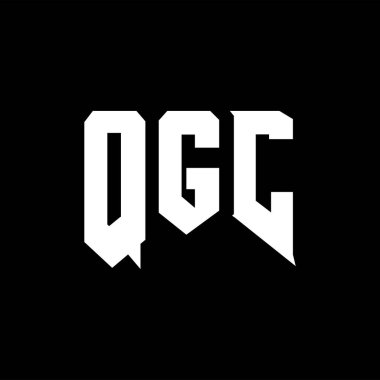 QGC teknoloji şirketi için harf logosu tasarımı. QGC logo tasarımı siyah ve beyaz renk kombinasyonu. QGC logosu, QGC vektörü, QGC tasarımı, QGC simgesi, QGC alfabesi. QGC tipografi logosu tasarımı.