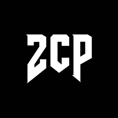 Teknoloji şirketi için ZCP harf logosu tasarımı. ZCP logosu siyah ve beyaz renk kombinasyonu tasarladı. ZCP logosu, ZCP vektörü, ZCP tasarımı, ZCP simgesi, ZCP alfabesi. ZCP tipografi logosu tasarımı.