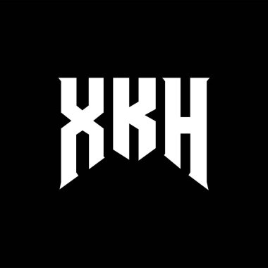 Teknoloji şirketi için XKH harf logosu tasarımı. XKH logosu siyah ve beyaz renk kombinasyonu tasarladı. XKH logosu, XKH vektörü, XKH tasarımı, XKH simgesi, XKH alfabesi. XKH tipografi logosu tasarımı.