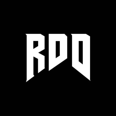 Teknoloji şirketi için RDD harf logosu tasarımı. RDD logo tasarımı siyah ve beyaz renk kombinasyonu. RDD logosu, RDD vektörü, RDD tasarımı, RDD simgesi, RDD alfabesi. RDD tipografi logosu tasarımı.