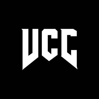 Teknoloji şirketi için VCC mektup logosu tasarımı. VCC logo tasarımı siyah ve beyaz renk kombinasyonu. VCC logosu, VCC vektörü, VCC tasarımı, VCC simgesi, VCC alfabesi. VCC tipografi logosu tasarımı.
