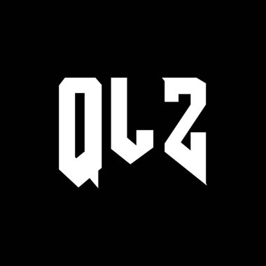 Teknoloji şirketi için QLZ harf logosu tasarımı. QLZ logo tasarımı siyah ve beyaz renk kombinasyonu. QLZ logosu, QLZ vektörü, QLZ tasarımı, QLZ simgesi, QLZ alfabesi. QLZ tipografi logosu tasarımı.