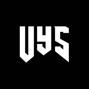 Teknoloji şirketi için UYS mektup logosu tasarımı. UYS logo tasarımı siyah ve beyaz renk kombinasyonu. UYS logosu, UYS vektörü, UYS tasarımı, UYS simgesi, UYS alfabesi. UYS tipografi logosu tasarımı.