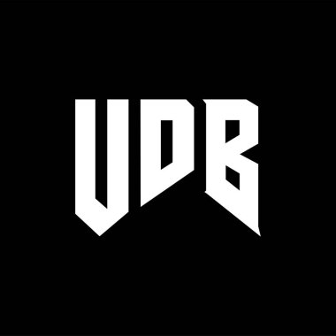 Teknoloji şirketi için UDB harf logosu tasarımı. UDB logosu siyah-beyaz renk kombinasyonu tasarladı. UDB logosu, UDB vektörü, UDB tasarımı, UDB simgesi, UDB alfabesi. UDB tipografi logosu tasarımı.