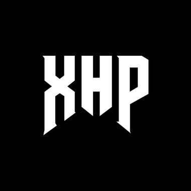 Teknoloji şirketi için XHP harf logosu tasarımı. XHP logosu siyah-beyaz renk kombinasyonu tasarladı. XHP logosu, XHP vektörü, XHP tasarımı, XHP simgesi, XHP alfabesi. XHP tipografi logosu tasarımı.