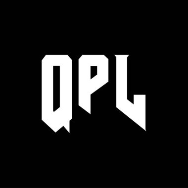 Teknoloji şirketi için QPL harf logosu tasarımı. QPL logo tasarımı siyah ve beyaz renk kombinasyonu. QPL logosu, QPL vektörü, QPL tasarımı, QPL simgesi, QPL alfabesi. QPL tipografi logosu tasarımı.