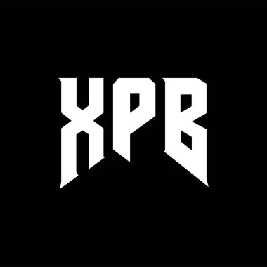 Teknoloji şirketi için XPB harf logosu tasarımı. XPB logosu siyah ve beyaz renk kombinasyonu tasarladı. XPB logosu, XPB vektörü, XPB tasarımı, XPB simgesi, XPB alfabesi. XPB tipografi logosu tasarımı.