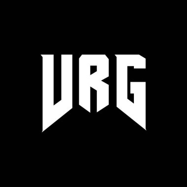 Teknoloji şirketi için VRG harf logosu tasarımı. VRG logo tasarımı siyah ve beyaz renk kombinasyonu. VRG logosu, VRG vektörü, VRG tasarımı, VRG simgesi, VRG alfabesi. VRG tipografi logosu tasarımı.