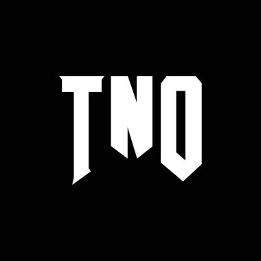 Teknoloji şirketi için TNO mektup logosu tasarımı. TNO logo tasarımı siyah ve beyaz renk kombinasyonu. TNO logosu, TNO vektörü, TNO dizaynı, TNO simgesi, TNO alfabesi. TNO tipografi logosu tasarımı.