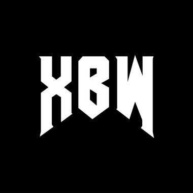 Teknoloji şirketi için XBW harf logosu tasarımı. XBW logo tasarımı siyah ve beyaz renk kombinasyonu. XBW logosu, XBW vektörü, XBW tasarımı, XBW simgesi, XBW alfabesi. XBW tipografi logosu tasarımı.