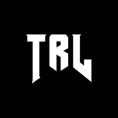 Teknoloji şirketi için TRL mektup logosu tasarımı. TRL logo tasarımı siyah ve beyaz renk kombinasyonu. TRL logosu, TRL vektörü, TRL tasarımı, TRL simgesi, TRL alfabesi. TRL tipografi logo tasarımı.