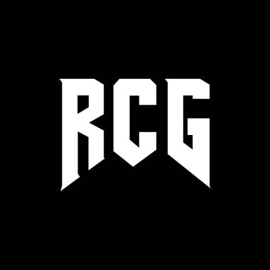 Teknoloji şirketi için RCG harf logosu tasarımı. RCG logo tasarımı siyah ve beyaz renk kombinasyonu. RCG logosu, RCG vektörü, RCG tasarımı, RCG simgesi, RCG alfabesi. RCG tipografi logosu tasarımı.