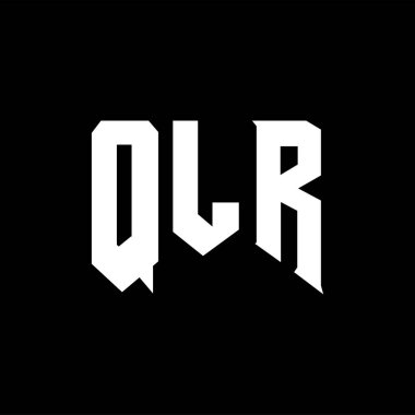 Teknoloji şirketi için QLR harf logosu tasarımı. QLR logo tasarımı siyah ve beyaz renk kombinasyonu. QLR logosu, QLR vektörü, QLR tasarımı, QLR simgesi, QLR alfabesi. QLR tipografi logosu tasarımı.