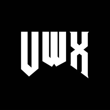 Teknoloji şirketi için UWX harf logosu tasarımı. UWX logo tasarımı siyah ve beyaz renk kombinasyonu. UWX logosu, UWX vektörü, UWX tasarımı, UWX simgesi, UWX alfabesi. UWX tipografi logosu tasarımı.