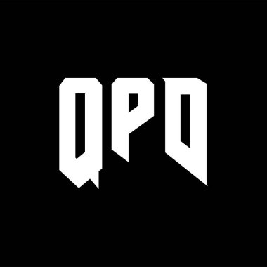 QPD teknoloji şirketi için mektup logosu tasarımı. QPD logo tasarımı siyah-beyaz renk kombinasyonu. QPD logosu, QPD vektörü, QPD tasarımı, QPD simgesi, QPD alfabesi. QPD tipografi logosu tasarımı.